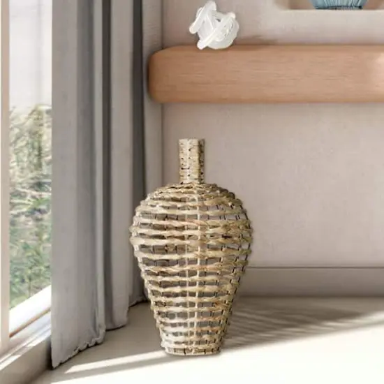 American Art Decor Turtle Grass Basket - 13.78" x 24.02" {3}