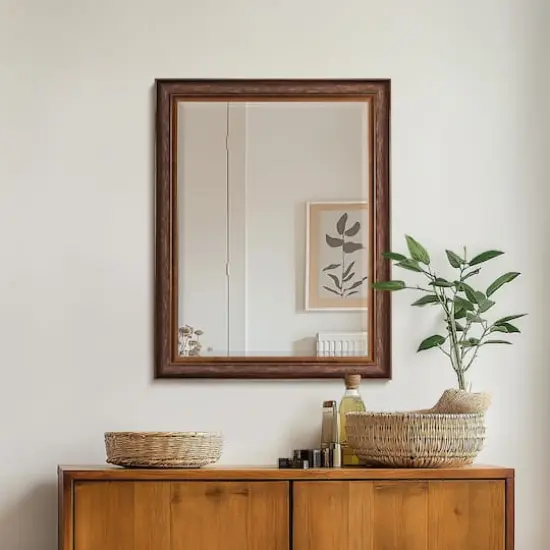 Head West 28" Bronze & Copper Oil-Rubbed Framed Wall Mirror {1}