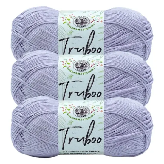 3 Pack Lion Brand&reg; Truboo Yarn Lilac {1}