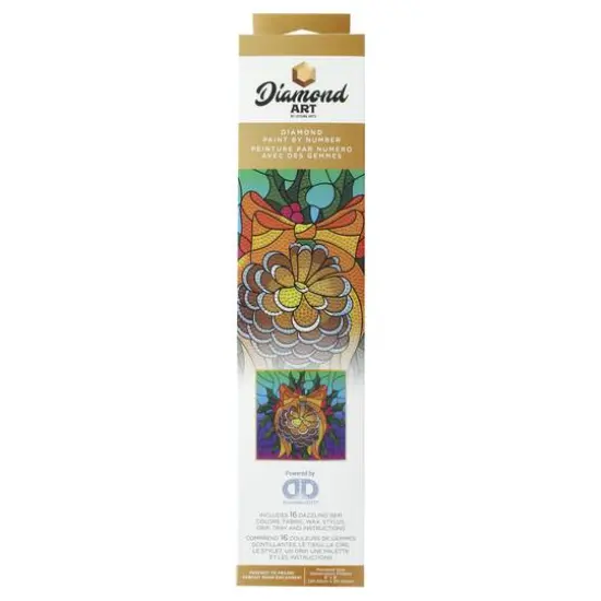 Diamond Art&reg; Pinecone Wreath Beginner Kit {3}