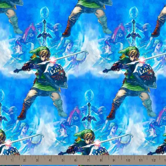 Nintendo Zelda Skyward Sword Cotton Fabric {3}