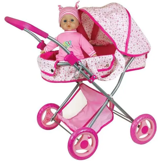 Lissi Dolls Deluxe Doll Pram with 13" Baby Doll {5}