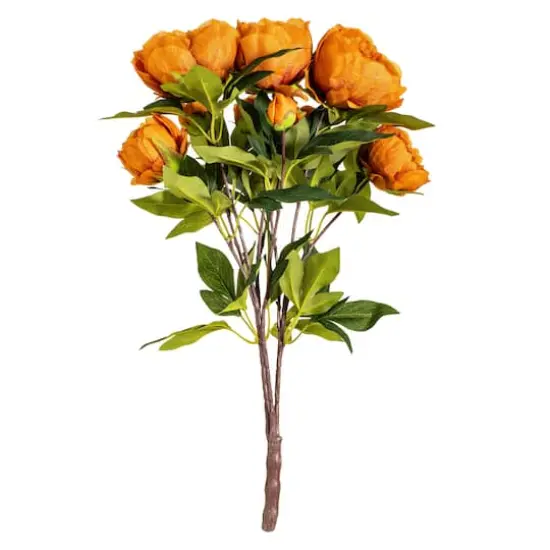 Artificial Coffee Peony Spray {1}