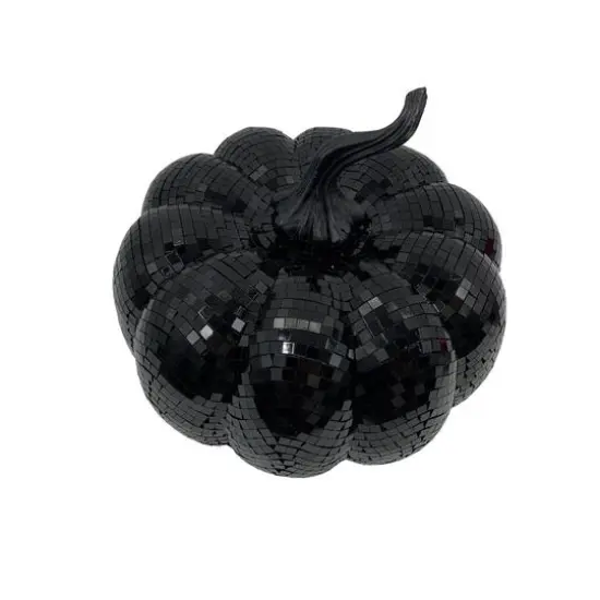 8.25" Disco Pumpkin Tabletop D&eacute;cor by Ashland&reg; Black {4}