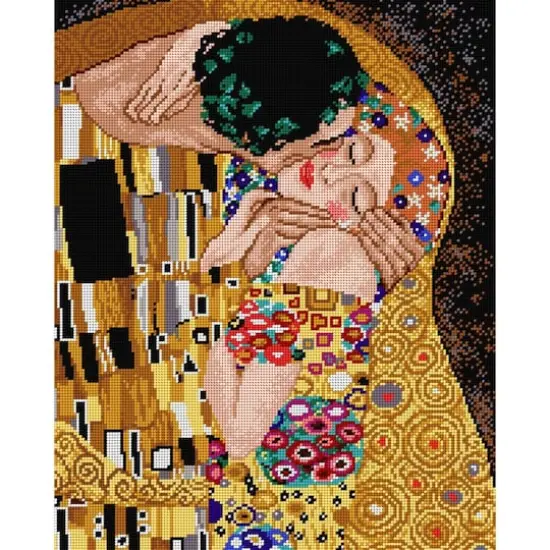 Orchidea Gobelin Canvas For Halfstitch Without Yarn After Gustav Klimt - The Kiss {1}