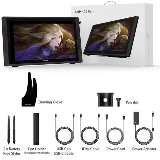 XPPen Artist 24 Pro Drawing Tablet {9}