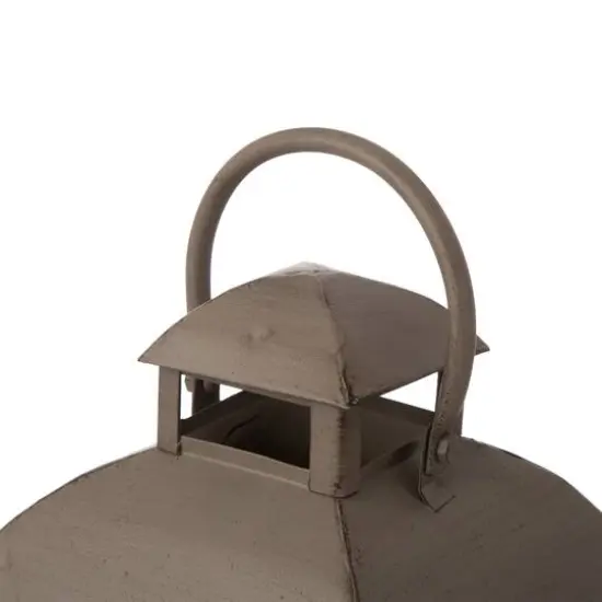 Glitzhome&reg; White Wooden Modern Farmhouse Lantern Set {8}