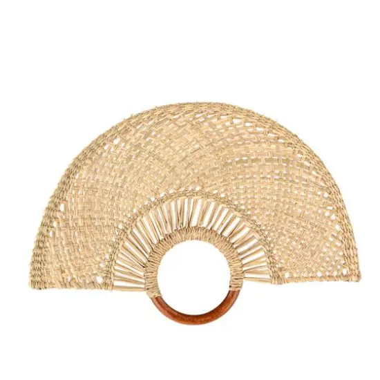 Hello Honey&reg; 18.25" Natural Breezy Seagrass Fan Wall Art {7}