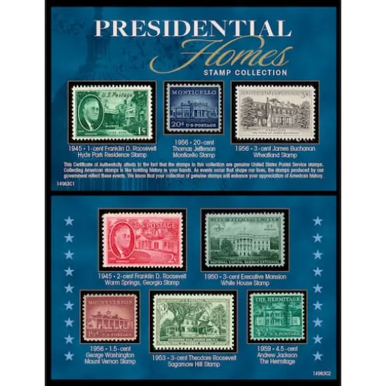 Presidential Homes Stamp Collection {1}