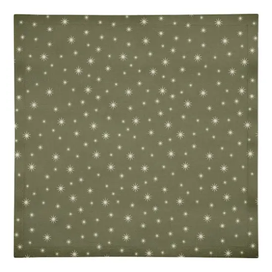 Green Twinkle Cotton Twill Napkin {1}