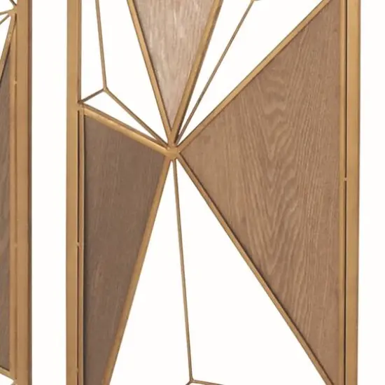 CosmoLiving by Cosmopolitan Multicolor Metal Abstract Wall Accent Set, 2ct. {3}