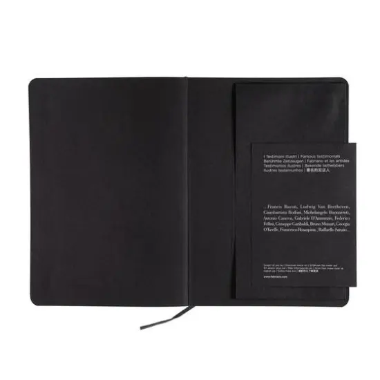 Fabriano® Ecoqua Plus Dotted A5 Fabric-Bound Notebook Gray {9}