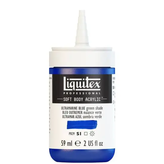 Liquitex&reg; Professional Soft Body Acrylic Bottle, 2oz. Ultramarine Blue (Green Shade) {9}