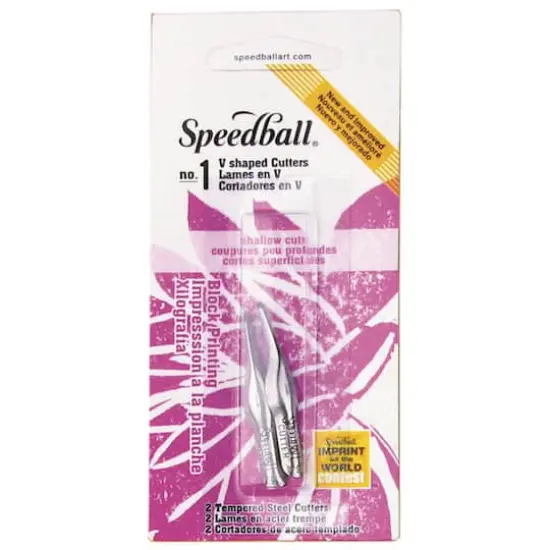 Speedball&reg; No. 1 V-Shaped Linoleum Cutters, 2ct. {1}