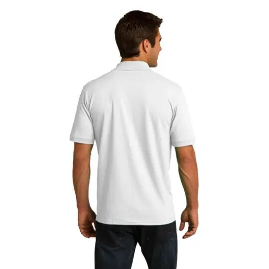 Port & Company&reg; Neutrals Core Blend Jersey Knit Polo White {5}