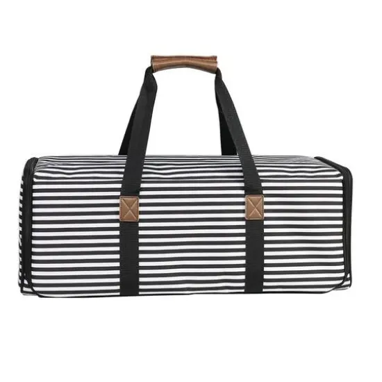 Everything Mary Black & White Stripes Die-Cut Machine Carrying Case {1}