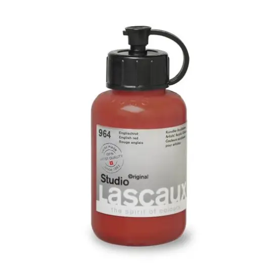 Lascaux Studio Acrylic Paint, 85mL 964 English Red {4}