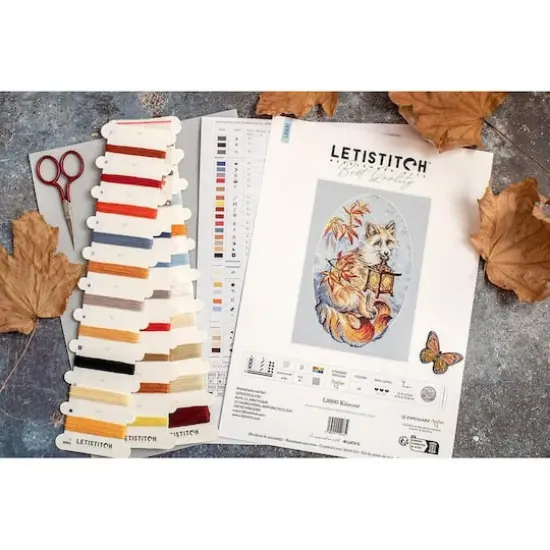 LetiStitch Kitsune Counted Cross Stitch Kit {3}
