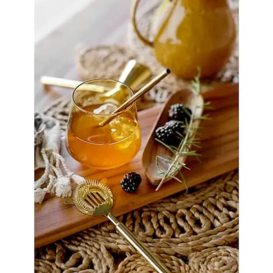 Hello Honey&reg; 12oz. Amber Round Drinking Glasses, 4ct. {3}