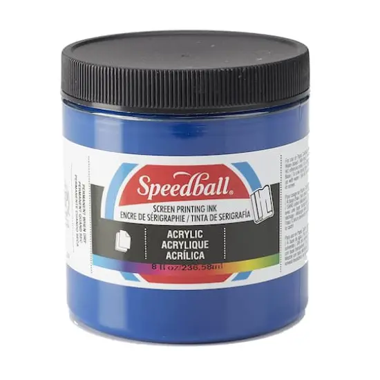 Speedball® Acrylic Screen Printing Ink, 8oz. Process Cyan {1}