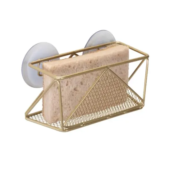 Kitchen Details 6" Geode Sponge Holder Satin Gold {4}