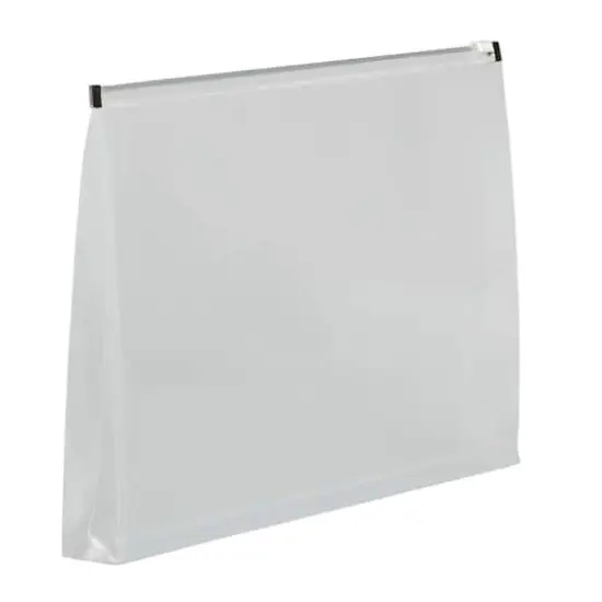 JAM Paper 9.5" x 10.5" Clear Plastic Zip Closure Envelopes, 12ct. {3}