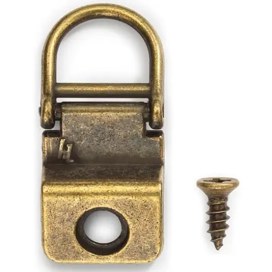 HangZ&trade; 25lb. Canvas 1 Hole D Ring Hangers, 50ct. {3}