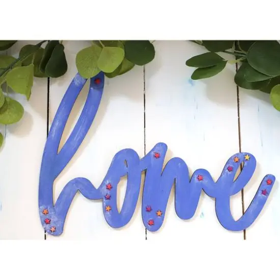 Leisure Arts&reg; 12" Home Wood Word {5}