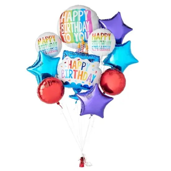 Rainbow Wishes Foil Balloon Bundle {3}