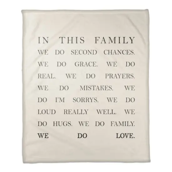 50" x 60" In This Family Coral Fleece Throw Blanket {1}