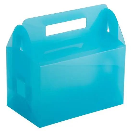 JAM Paper Plastic Lunchbox Clear Grid {2}