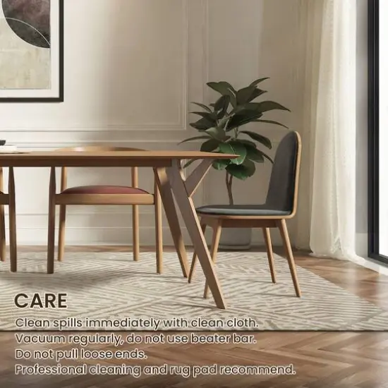 Glitzhome&reg; 8ft. x 10ft. Ivory & Tan Geometric Area Rug {8}