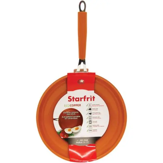Starfrit 11" Orange Eco Copper Fry Pan {3}