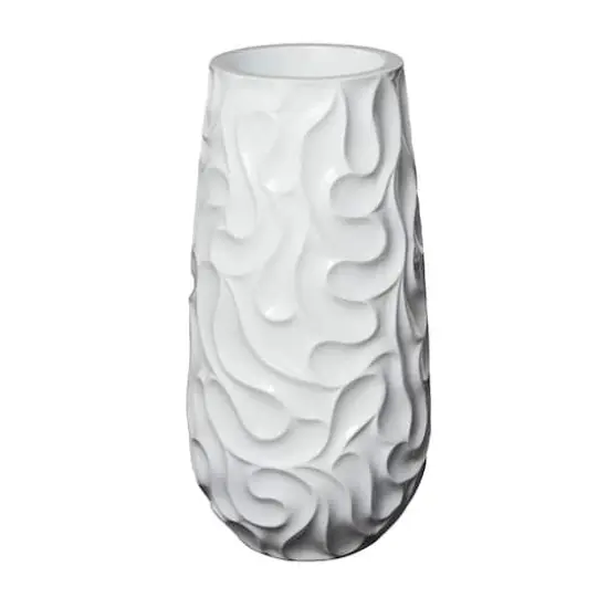 3ft. White Wave Textured Vase {1}