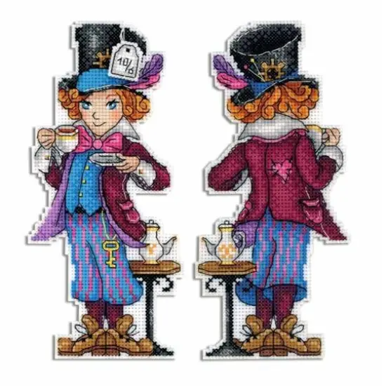 MP Studia Mad Hatter Plastic Canvas Counted Cross Stitch Kit {1}