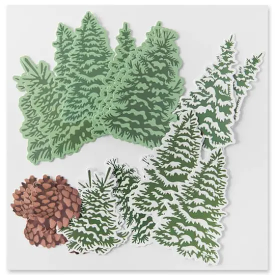 Pine Tree Die Cut Stickers by Recollections&trade; {6}