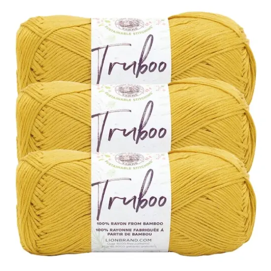 3 Pack Lion Brand&reg; Truboo Yarn Maize {1}