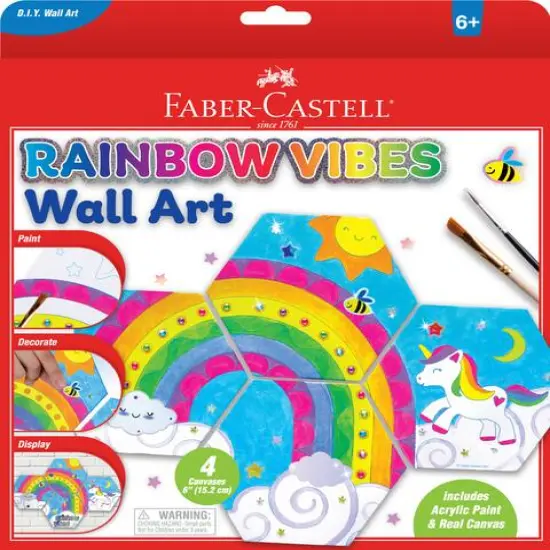 Faber-Castell&reg; Rainbow Vibes Wall Art Kit {1}