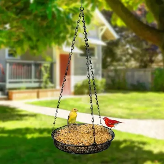Sorbus 21" Hanging Bird Feeder Tray {3}