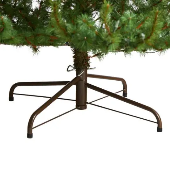 8ft. Pre-Lit Vancouver Mountain Pine Artificial Christmas Tree, Clear Lights {7}