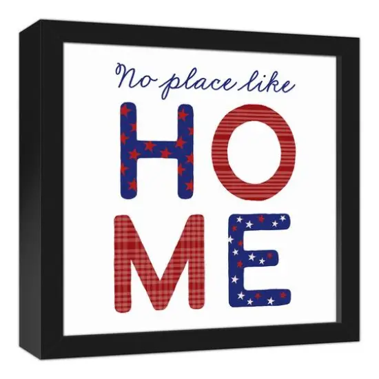 No Place like Home Black Framed Canvas {3}