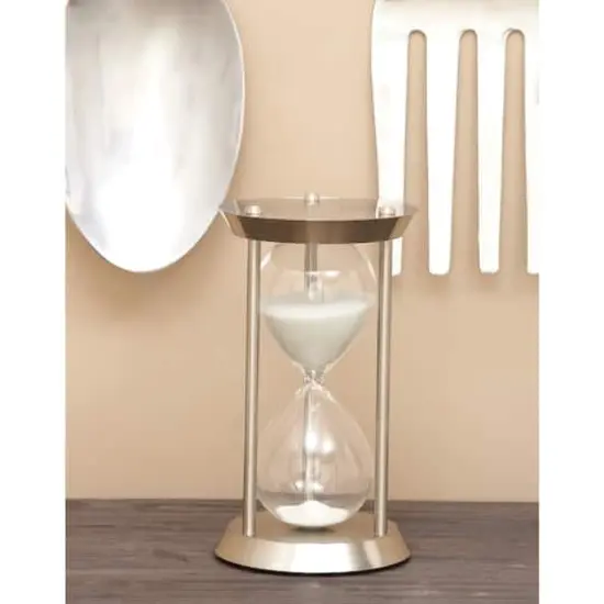 12'' Silver Metal Glam Timer {5}