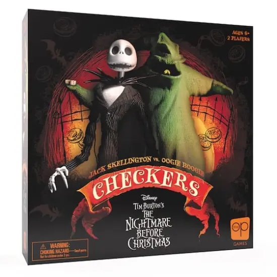 USAopoly&trade; Disney&reg; Tim Burton The Nightmare Before Christmas Checkers {3}
