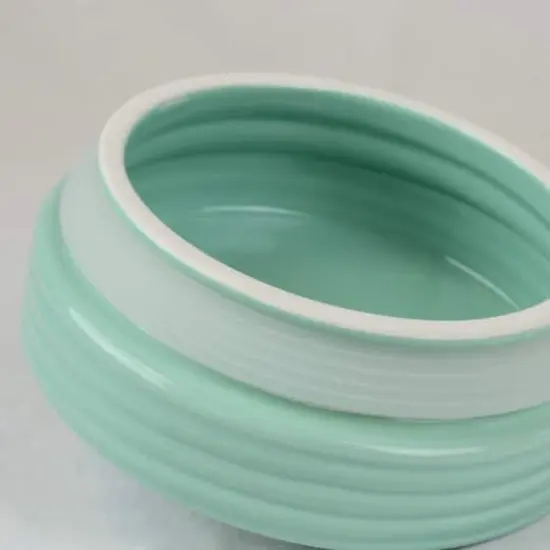 DII&reg; 9" Aqua & White Ceramic Cookie Jar {4}