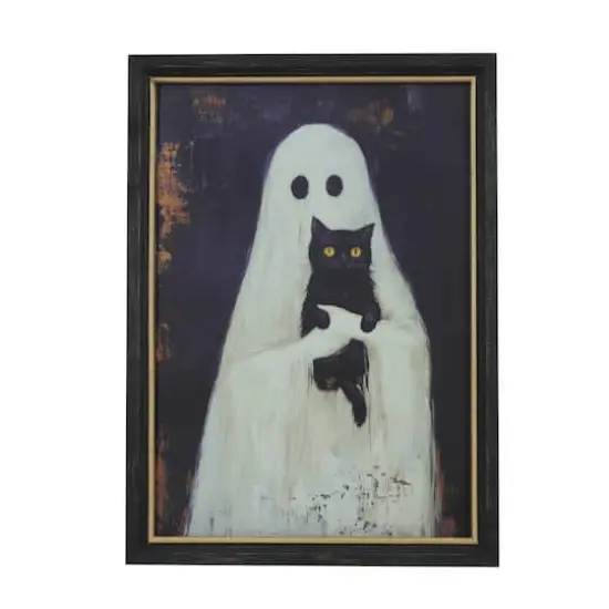 11.5" x 15.75" Ghost with Cat Wall D&eacute;cor by Ashland&reg; {1}