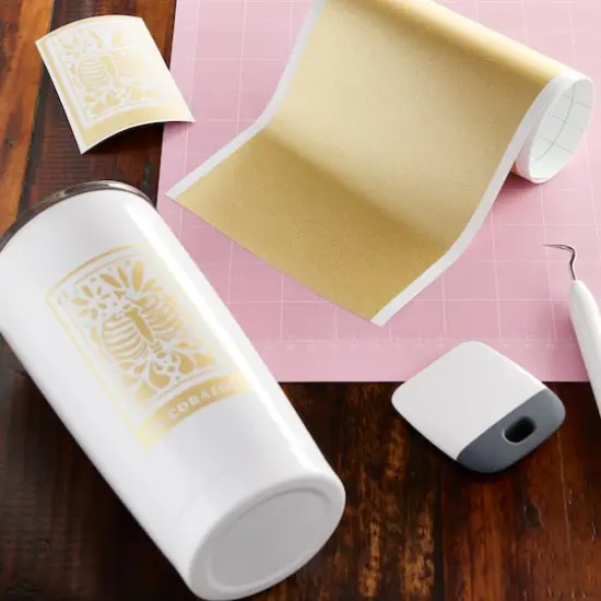 Cricut Joy&trade; Permanent Smart Vinyl&trade; Shimmer Gold {3}