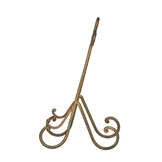 16" Gold Metal Traditional Easel {5}