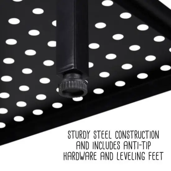 Honey Can Do Reversible Black Bathroom Storage Space Saver {4}