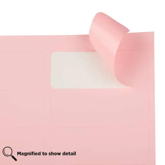JAM Paper Standard Mailing Return Address Labels Baby Pink {6}