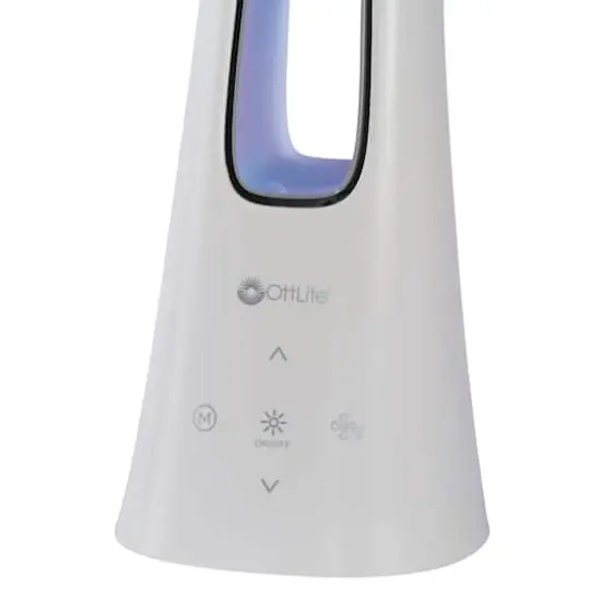 OttLite 26.5" Cool Breeze Fan Lamp White {7}